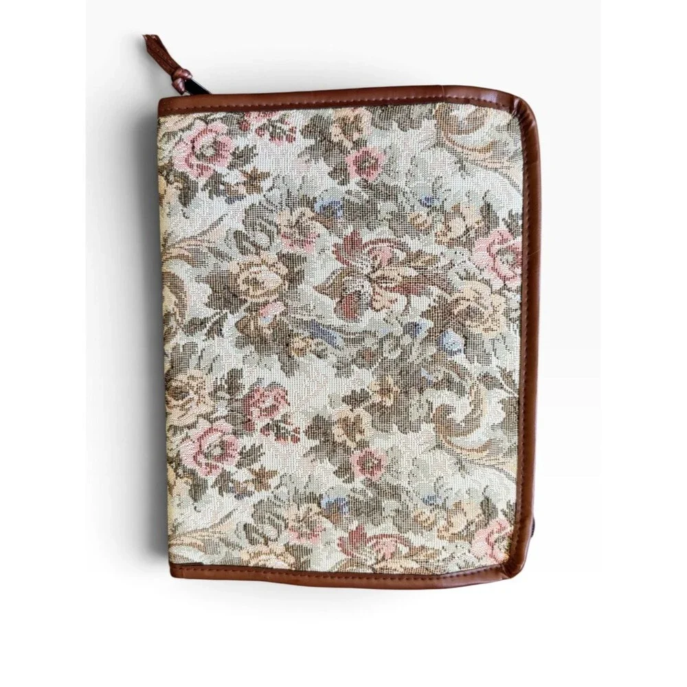 Vintage Floral Tapestry Day Planner Organizer Binder